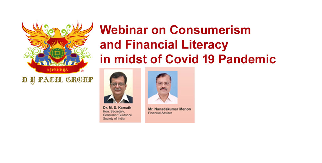  Webinar on Consumerism and Financial Literacy in midst of Covid 19 Pandemic