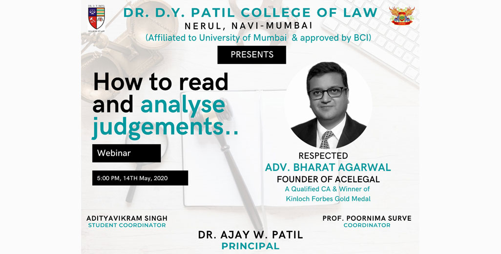 Webinar on How to read and analyze judgment 